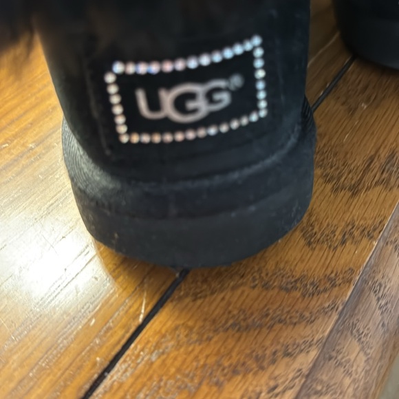 UGG Black Winter Boots for Ultimate Comfort size 7 Bailey bling style - Picture 13 of 15